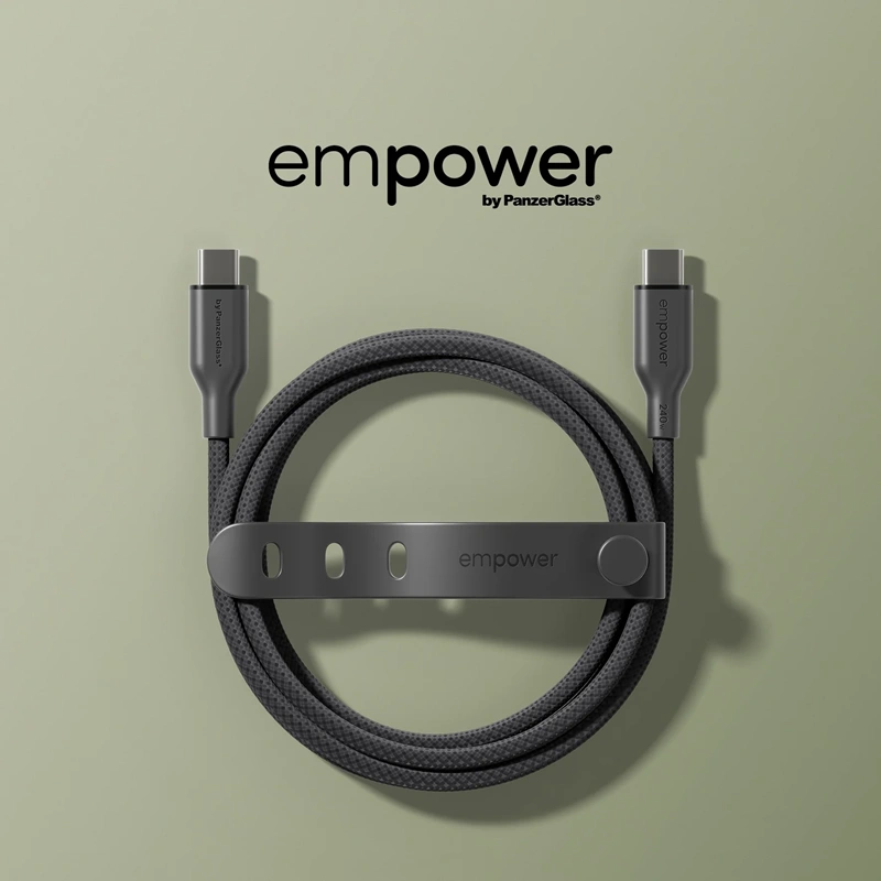 Empower įkrovimo laidas USB-C į USB-C, 2m - 240W, juoda, 5 nuotrauka